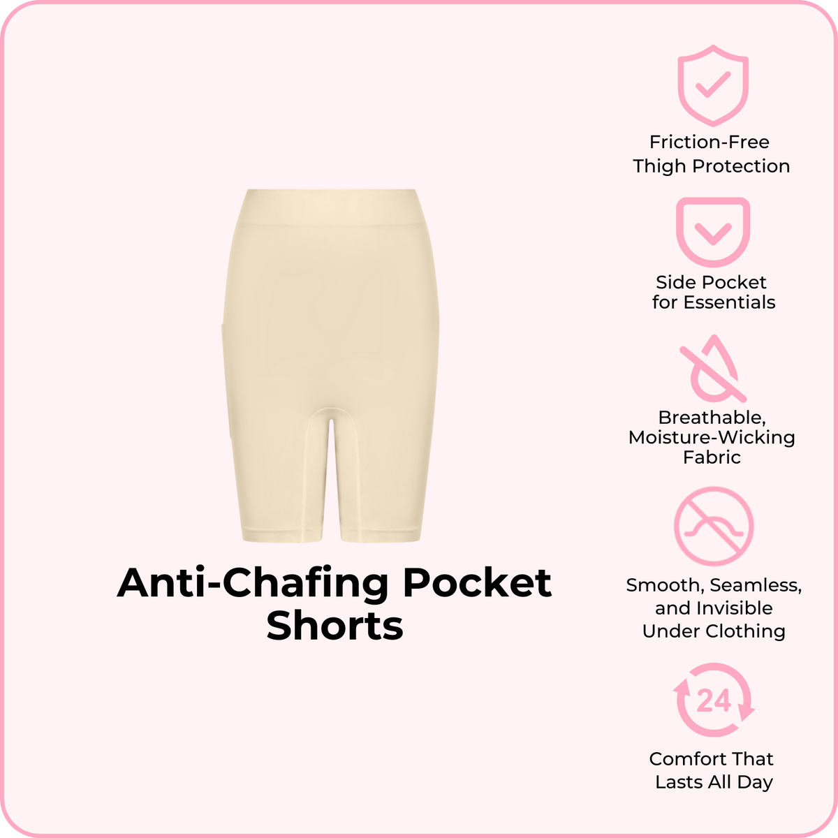 Anti-Chafing Pocket Shorts