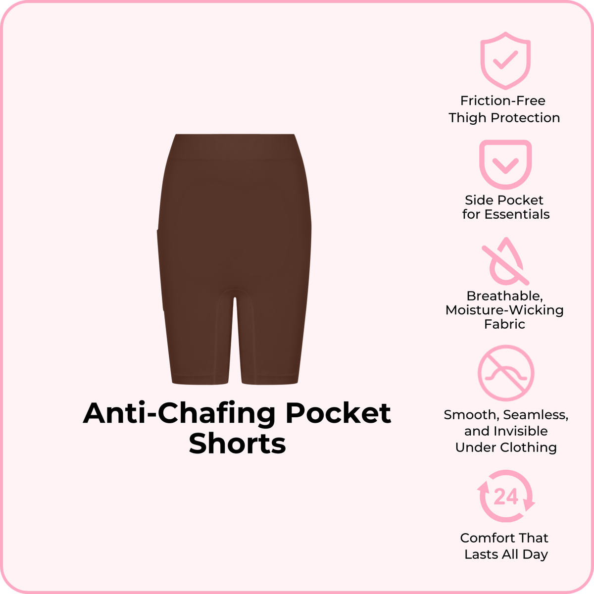 Anti-Chafing Pocket Shorts