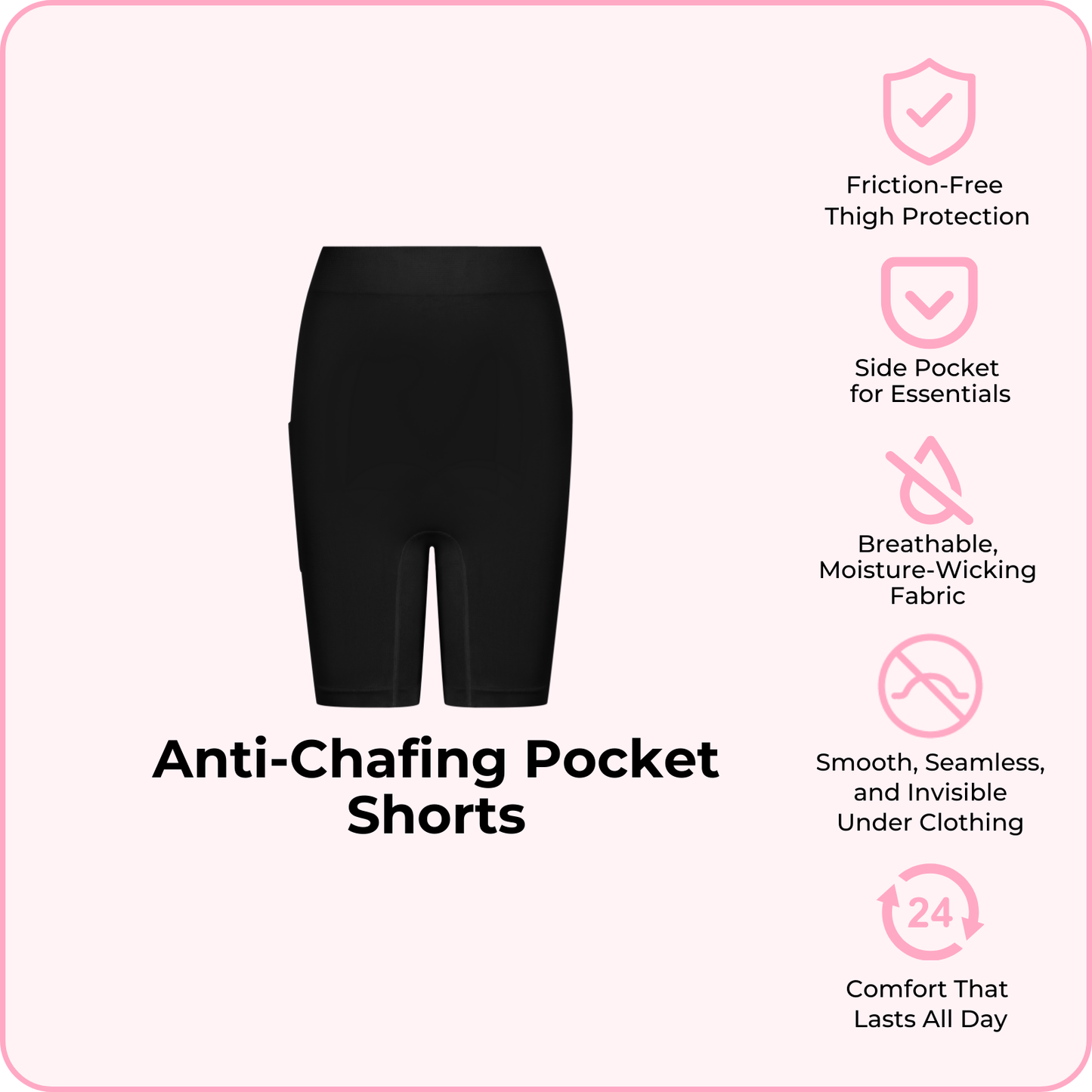 Anti-Chafing Pocket Shorts